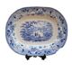Plat à viande antique en grès du XIXe siècle représentant l'Eton College