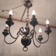Dutch style chandelier 6 lights - mid. 20th century