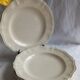 🌿 6 antique Sarreguemines ivory fretwork plates