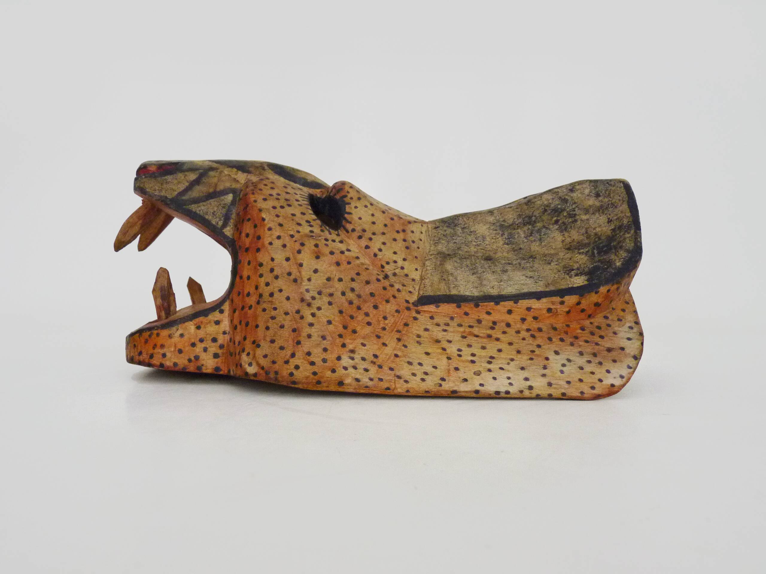 Popular art Hand-carved Jaguar mask Guatemala