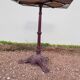 Antique cast iron bistro restaurant pedestal table - 1900s