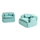 Pair of Confidential armchairs by Alberto Rosselli for Saporiti 1970