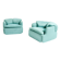 Pair of Confidential armchairs by Alberto Rosselli for Saporiti 1970