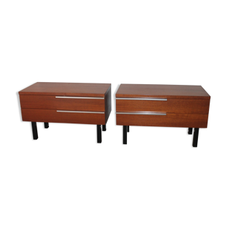 Paire de chevets scandinave des années 50/60