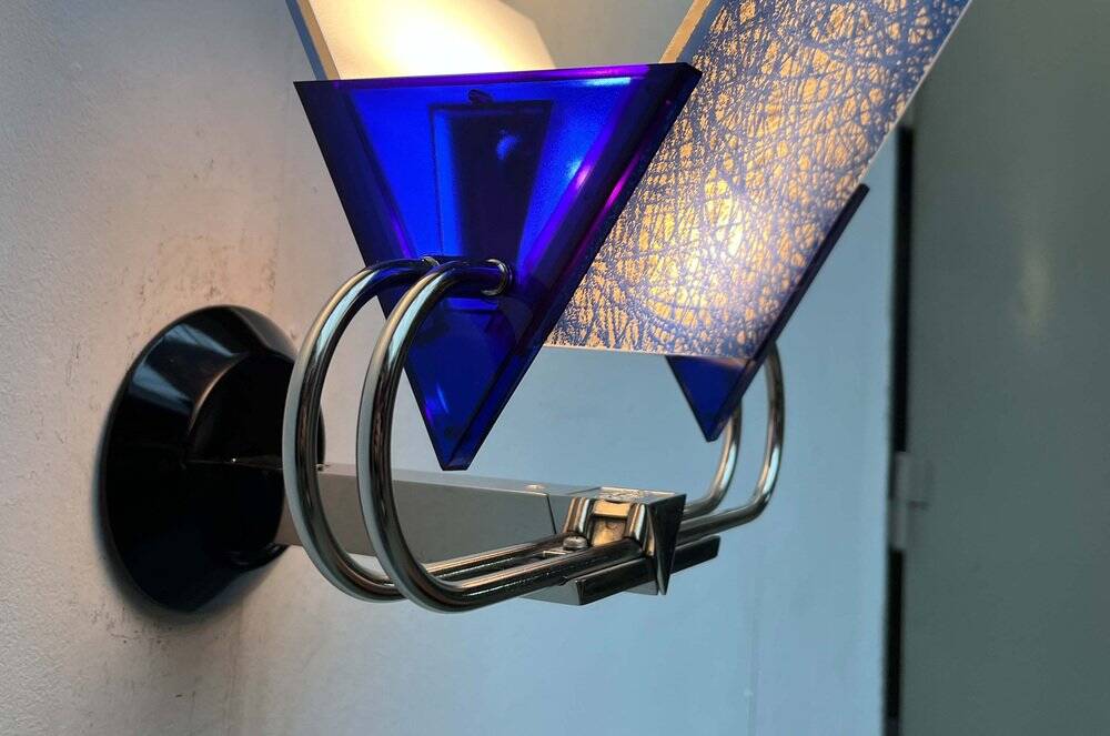 Postmodern Italian model applied Murana by Perry A. King and S. Miranda for Arteluce, 1980s.