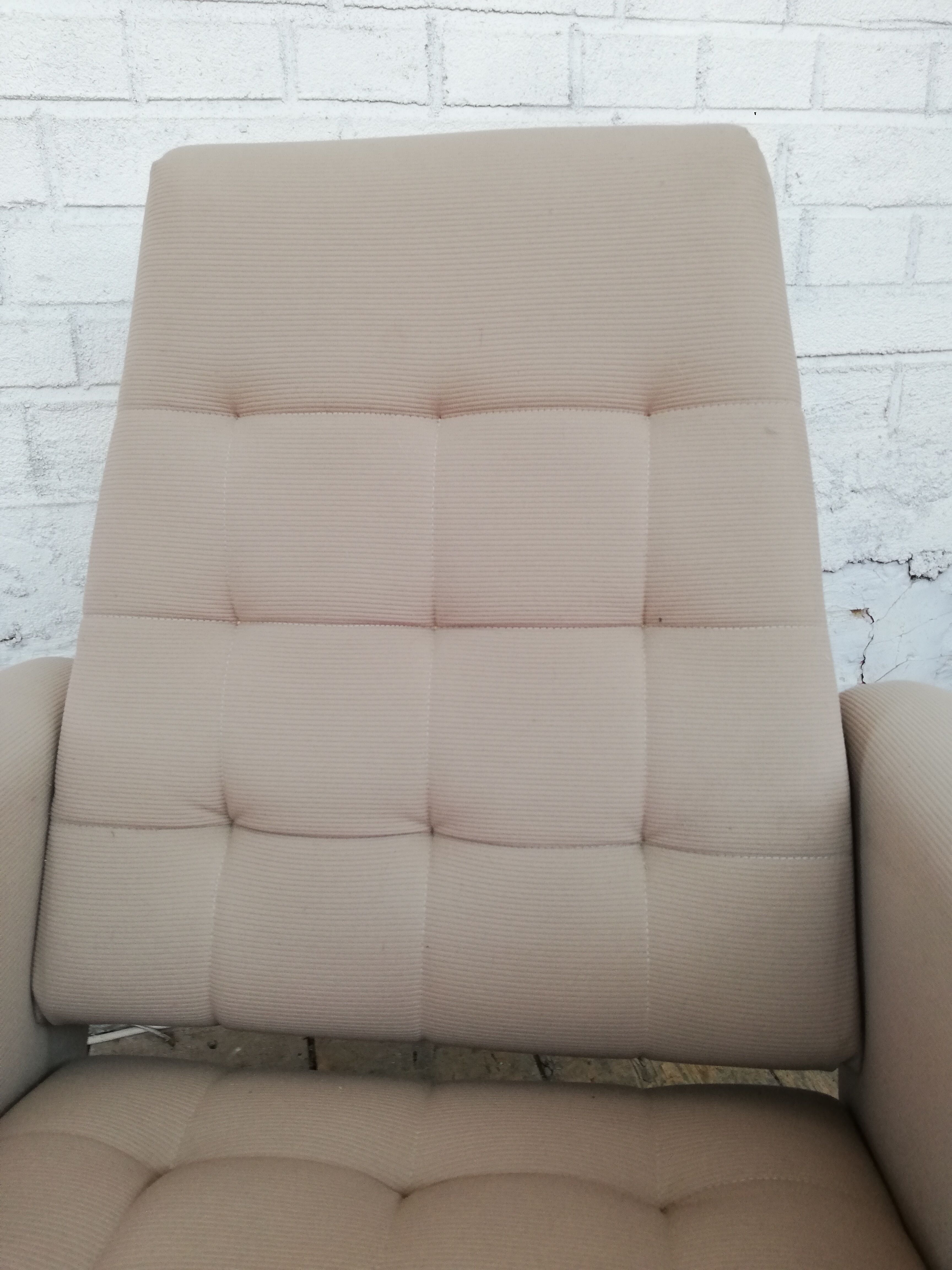 Armchair with Czech ottoman, 1960, Munzar and Moravians