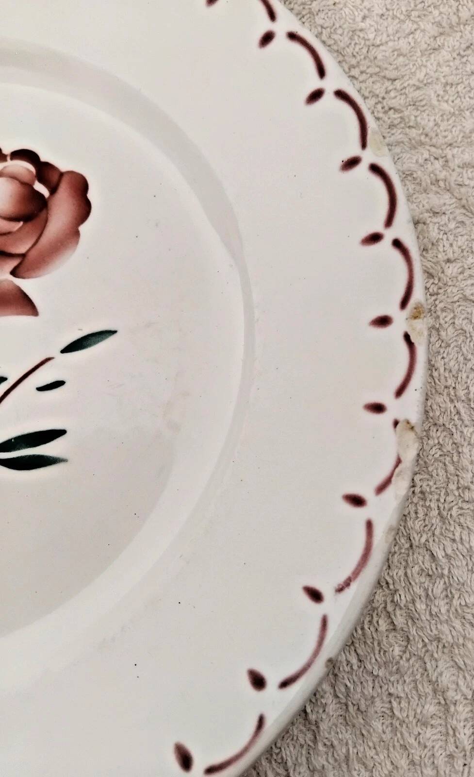 Set of 5 Vintage Badonviller Deep Plates