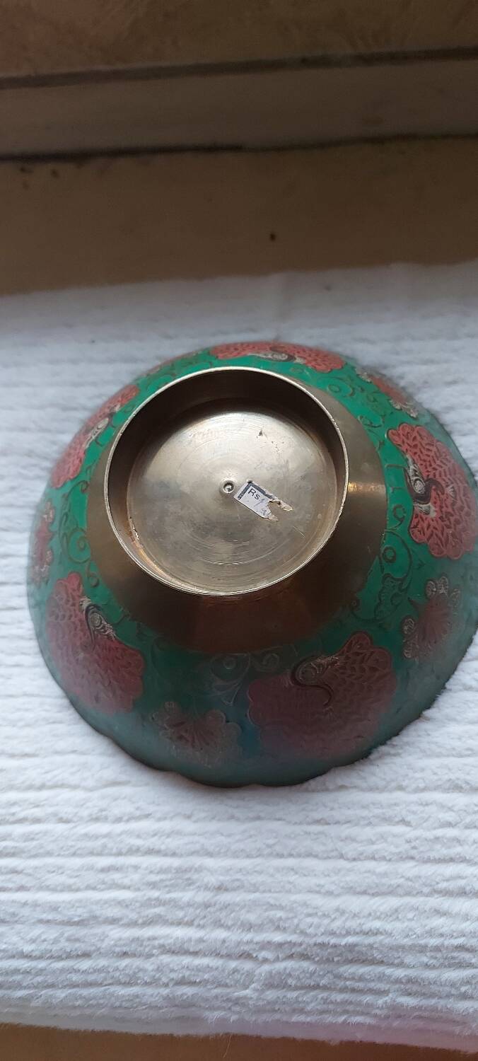 Indian enameled bowl
