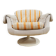 Swivel shell armchair by lusch erzeugnis 1970 vintage
