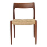 Niels Otto Møller Model 77 Chair – 1960s Teak & Danish Cord