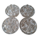 Set of 4 glass flower picks