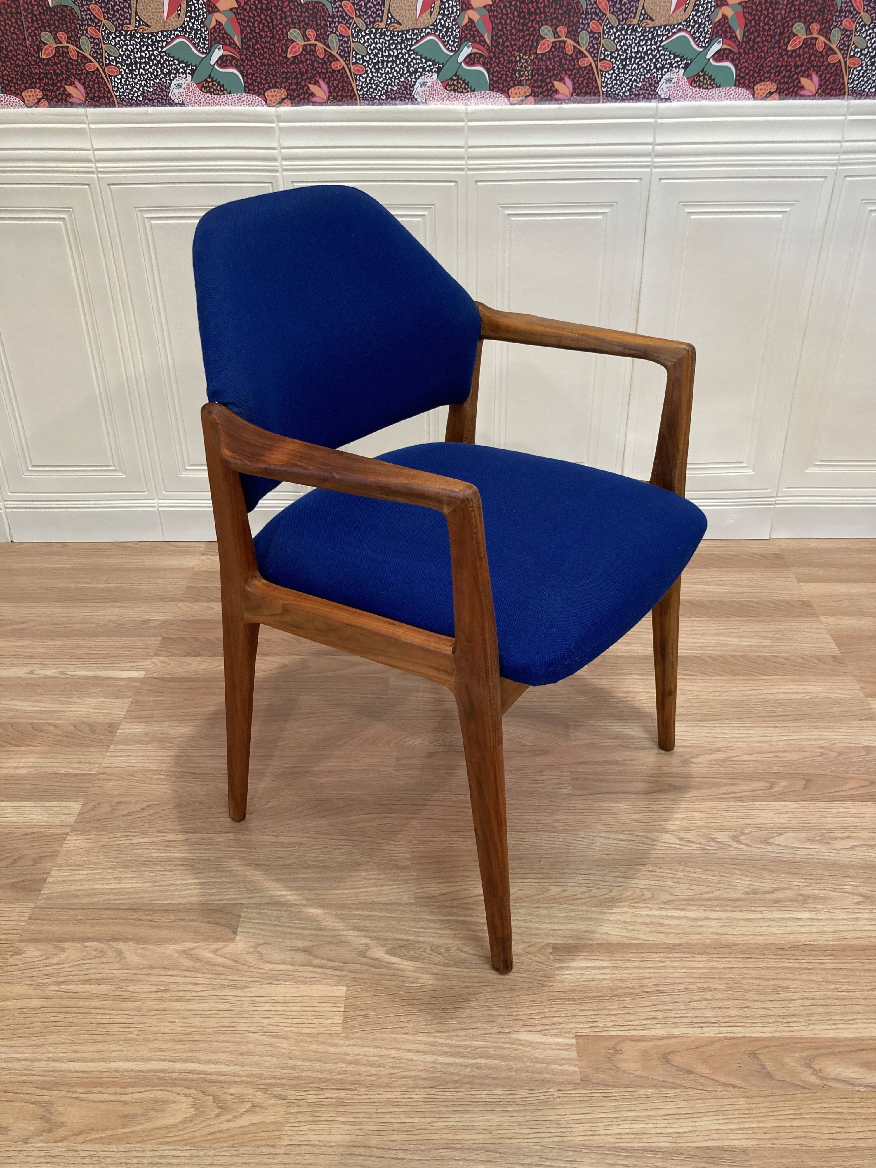 Suite of 4 designer armchairs 1950 "Hartmut Lhomeyer".