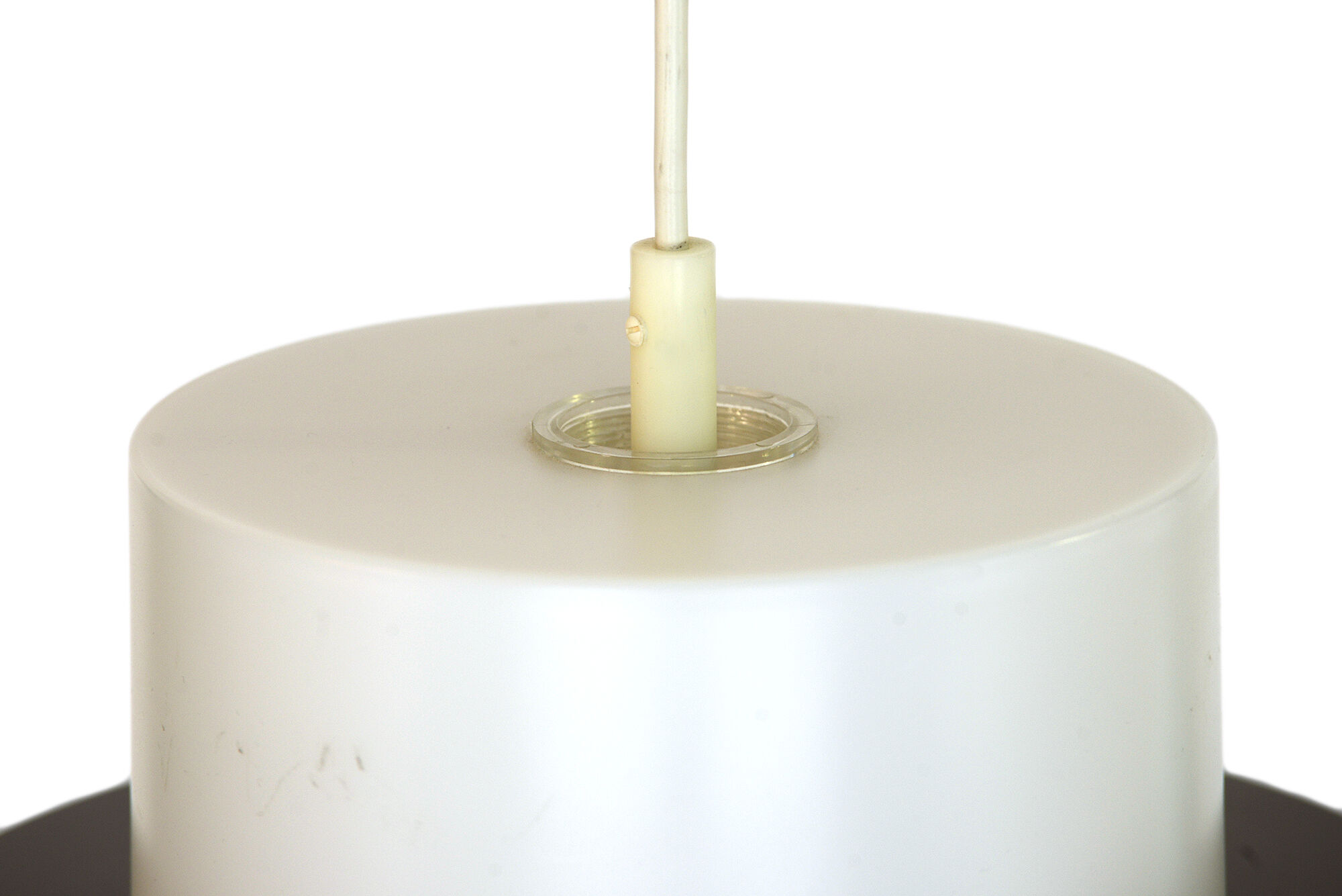 Pendant light "Cylindus" by Uno and Östen Kristiansson for Luxus. Sweden 1970s