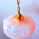 Art Deco glass pendant from Clichy in pink