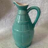 Turquoise blue ceramic jug