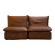 Comfy Leather cognac sofa's
