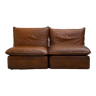 Comfy Leather cognac sofa's