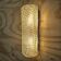 Vintage wall lamp Glashutte Limburg bubble glass texture (60s)