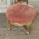 Louis XV Style Footrest in Carved and Gilded Wood Circa 1880