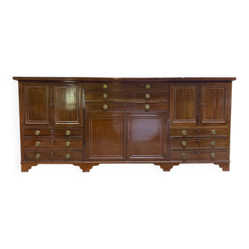 English enfilade from the 19th century – Solid mahogany – Georgian style