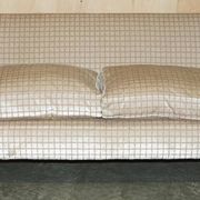 Canapé et repose-pieds en tissu, faits main en Angleterre