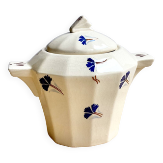 Large sugar bowl Terre de fer MDL