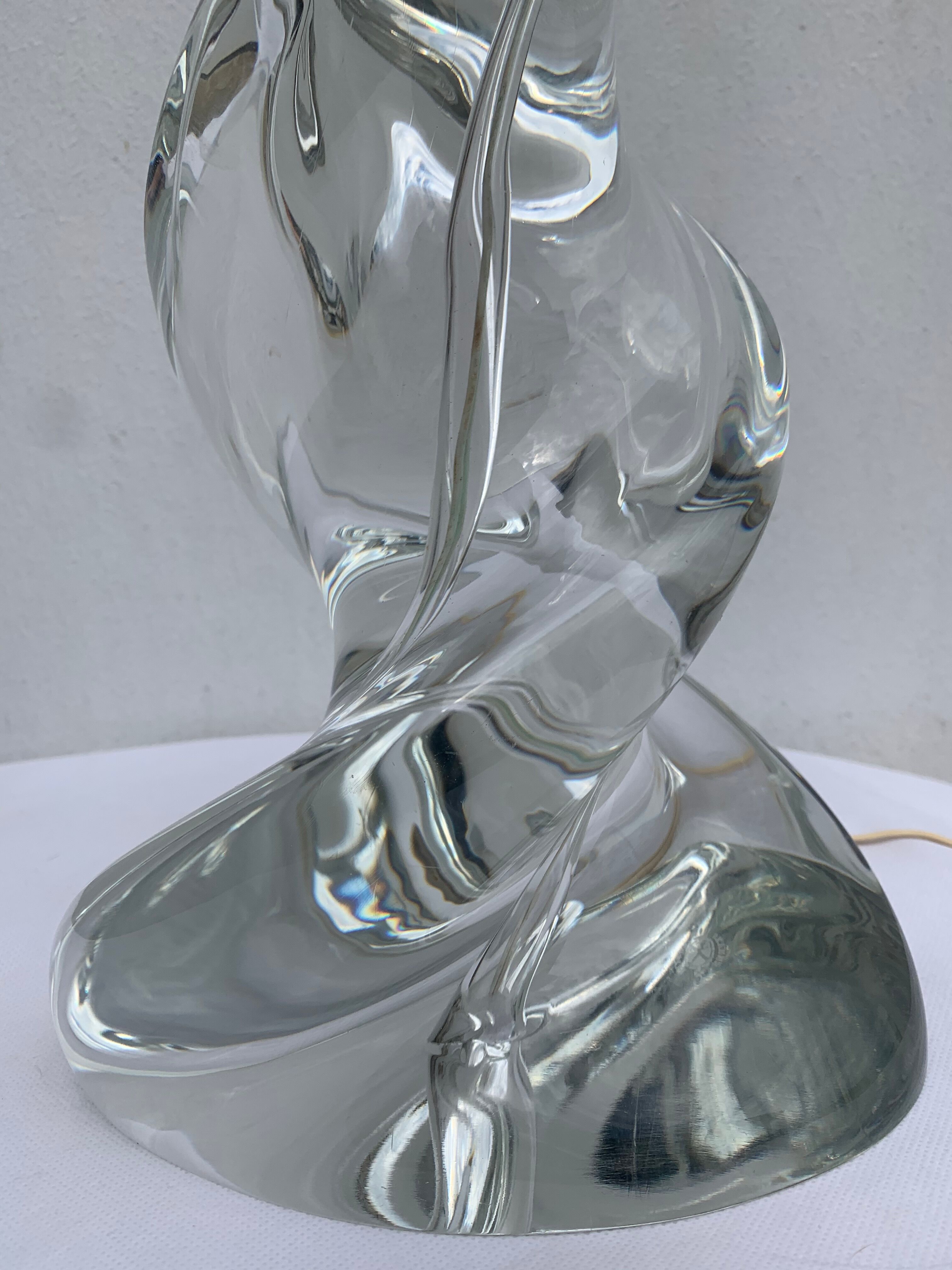 Sèvres crystal lamp foot