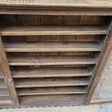 Old collector's wall display case in Burmese teak