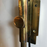 Sergio Mazza for Artemide, Italian "Delta" glass brass wall lamp 1960s