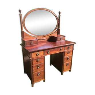 Louis XVI style mahogany dressing table