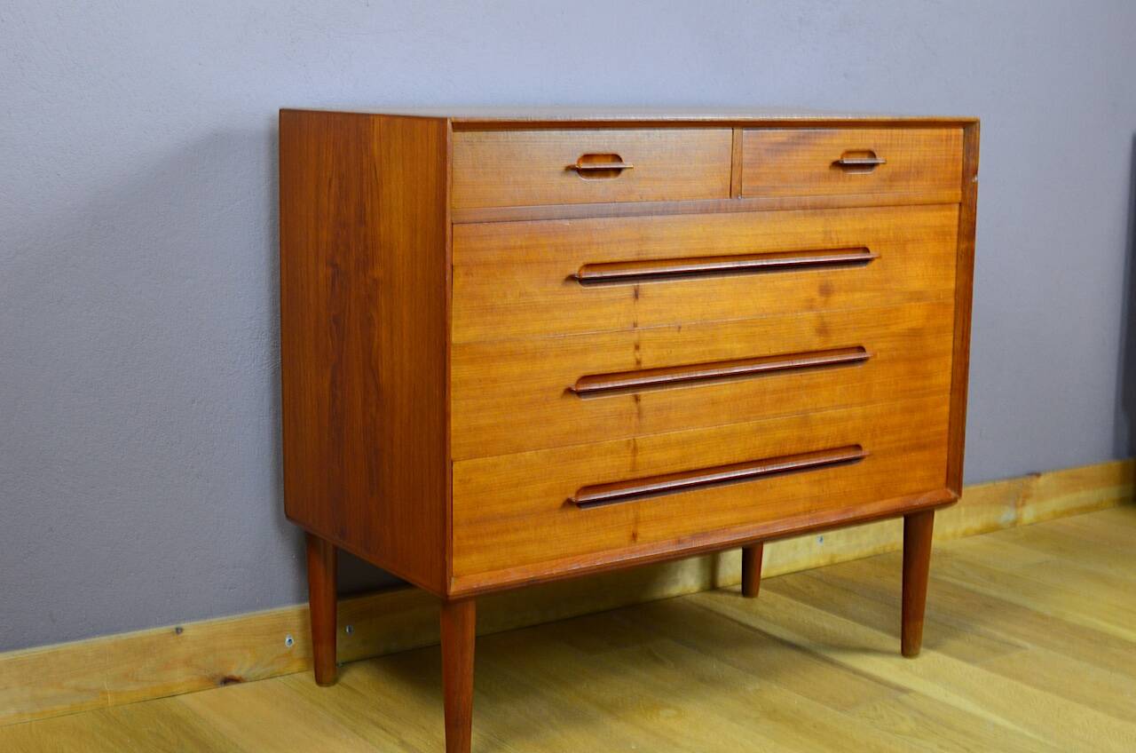 Teak Chest of Drawers by Ejvin Johansson Edition Gern Mobelfabrik 1960