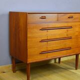Commode en Teck de Ejvin Johansson Édition Gern Mobelfabrik 1960