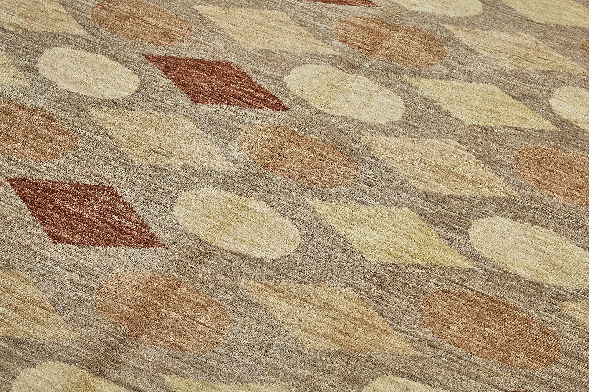 Turkish Handknotted Wool Oushak Rug 168 cm x 252 cm