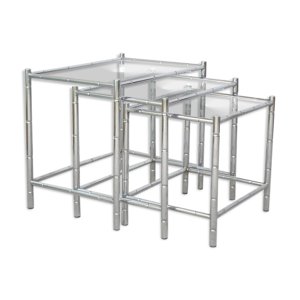 Tables gigognes en métal - 1970