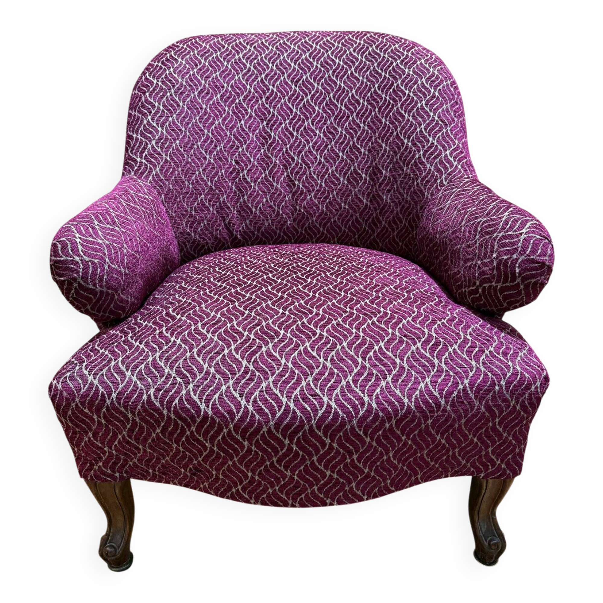 Napoleon III style toadstool armchair