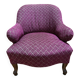 Napoleon III style toadstool armchair