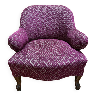 Napoleon III style toadstool armchair