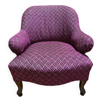 Napoleon III style toadstool armchair