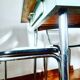 Table en formica des années 50 et ses 4 chaises assorties