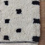 Handmade wool Berber rug 294x194 cm