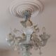 Small Venetian chandelier made of Murano glass from the year 1950.