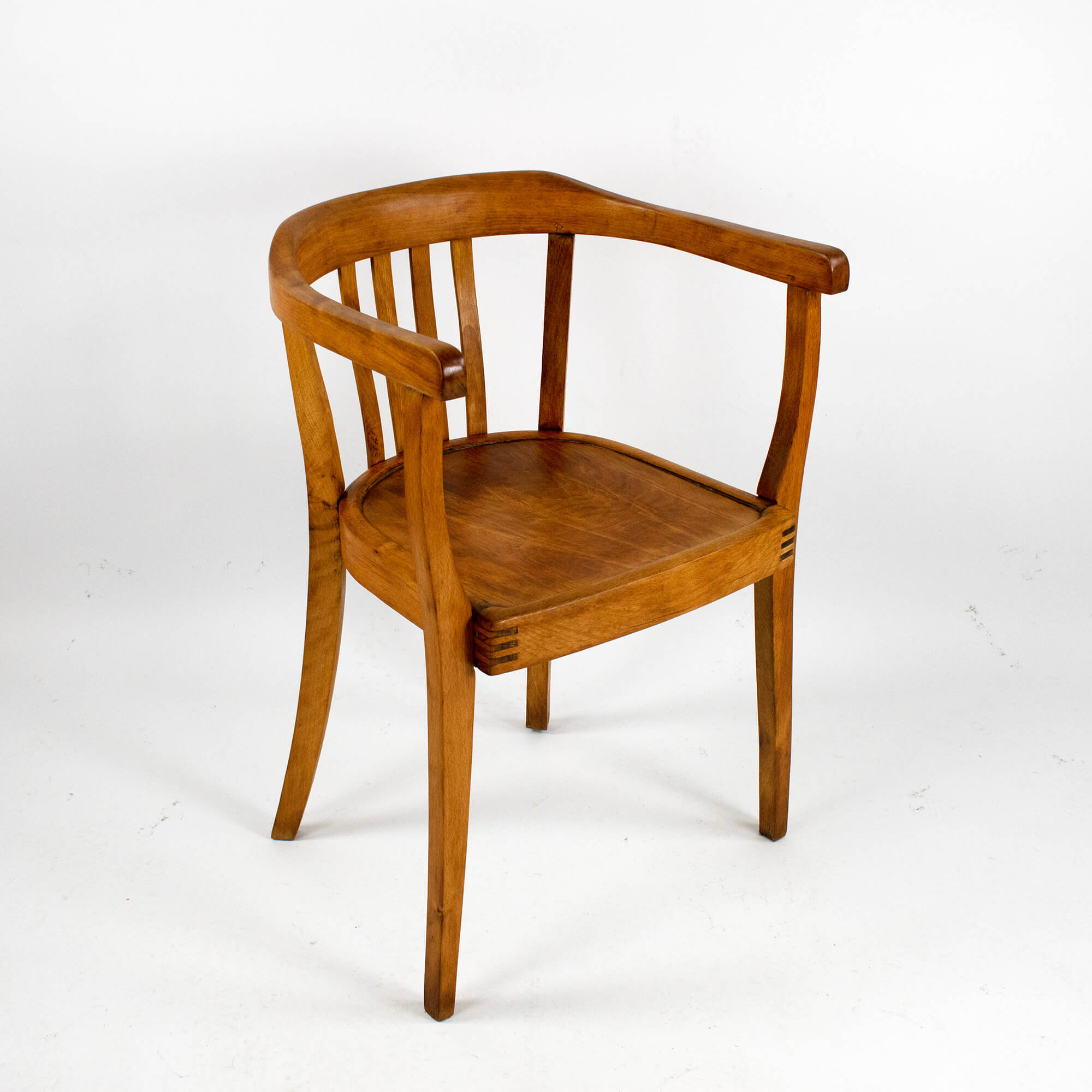 1940s Gropius chair solid beech wood oiled