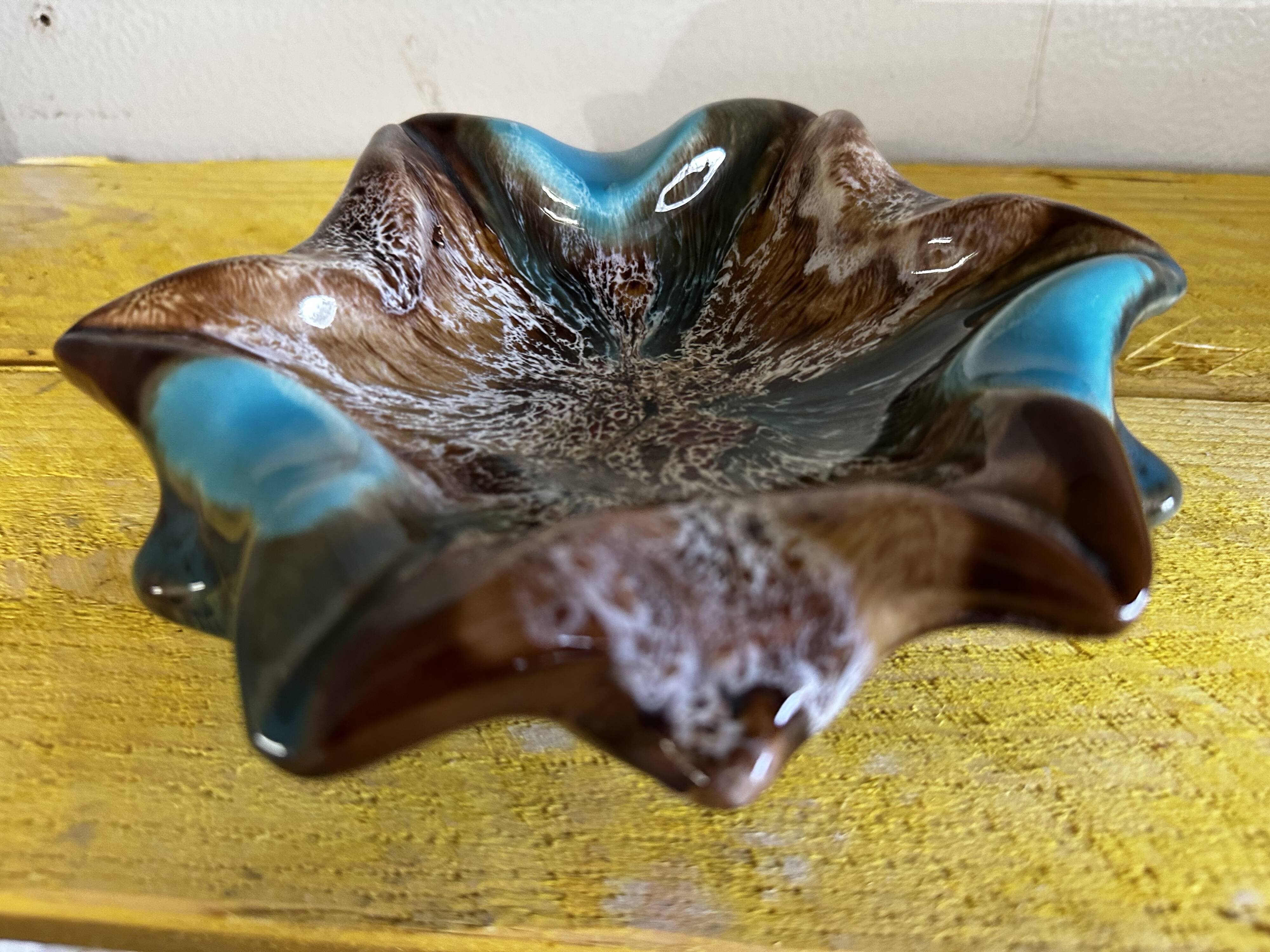 Vintage Vallauris Ceramic Ashtray Pocket Empty D 19 cm