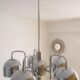 Hanging lamp chromed metal