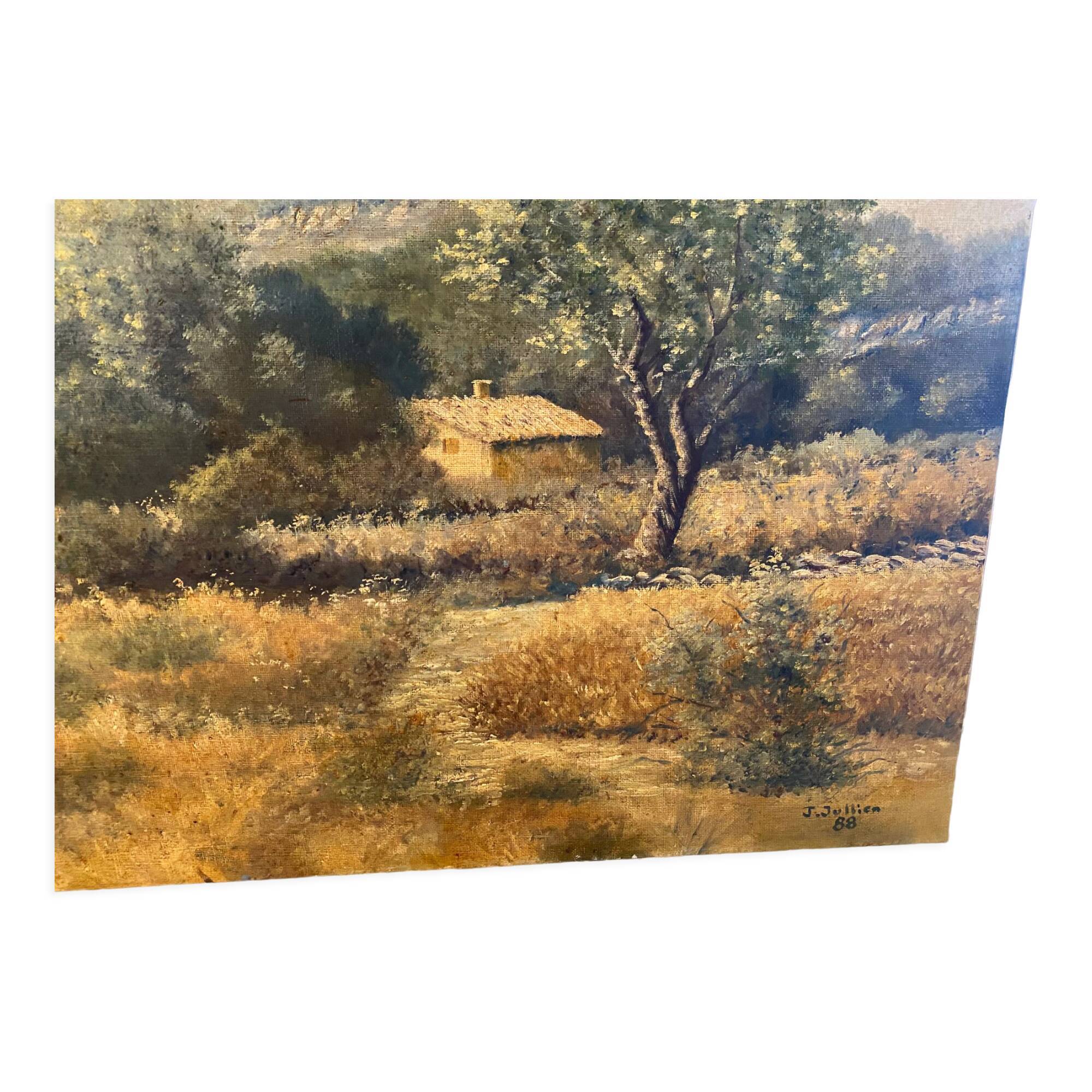 Painting "Sainte Victoire" J Jullien