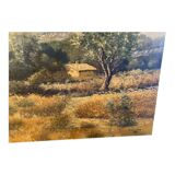 Painting "Sainte Victoire" J Jullien