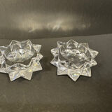 Pair of Saint-Louis cut crystal salt cellars