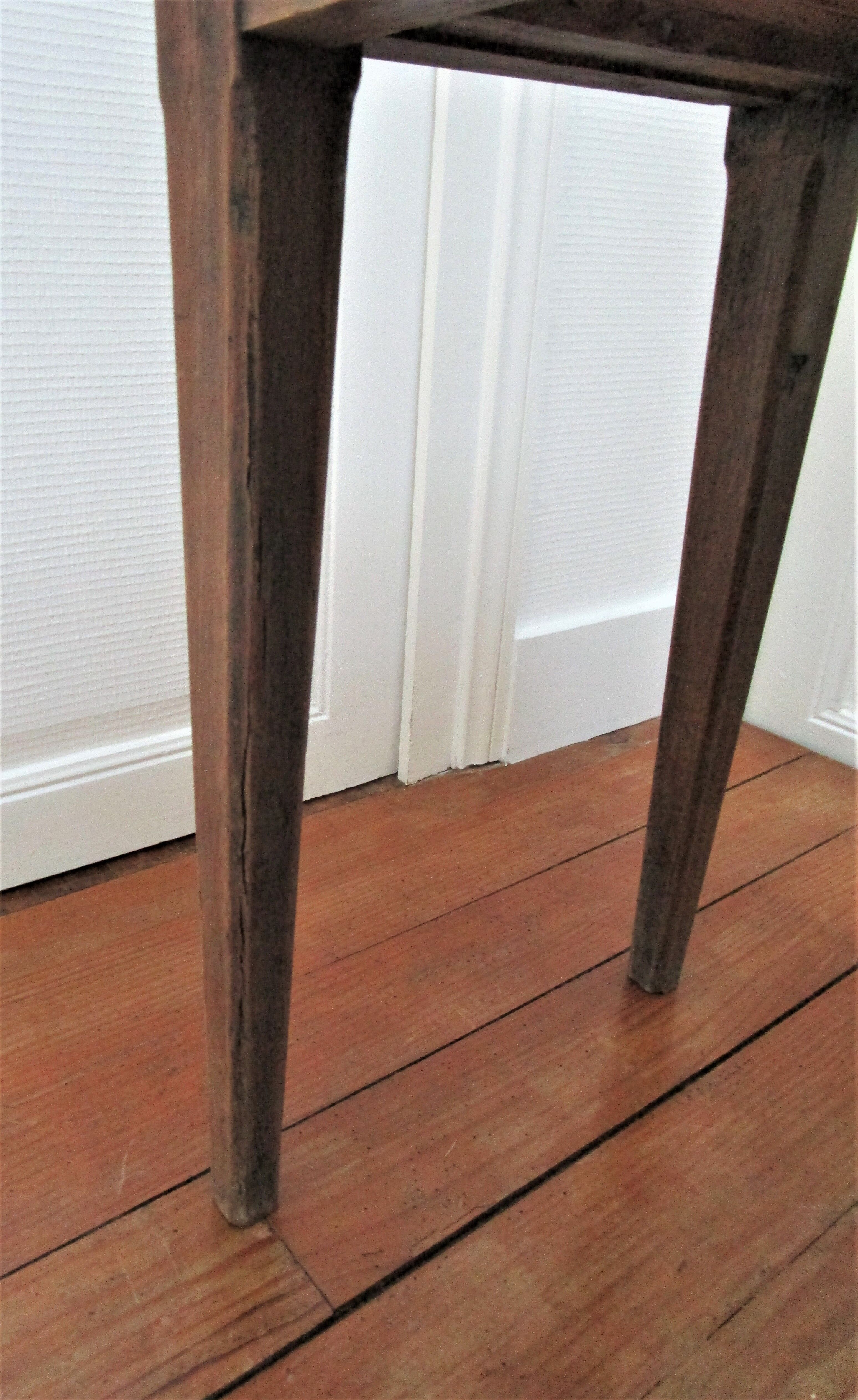 Bedside table solid oak patinated early twentieth century