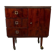 Vintage wooden wardrobe / small wardrobe on wheels