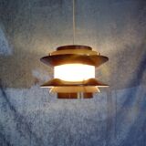 Chocolate coloured pendant by Carl Thore for Granhaga Metallindustri. 1970's